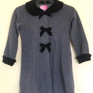 Little Girl’s Velvet Trimmed Coat